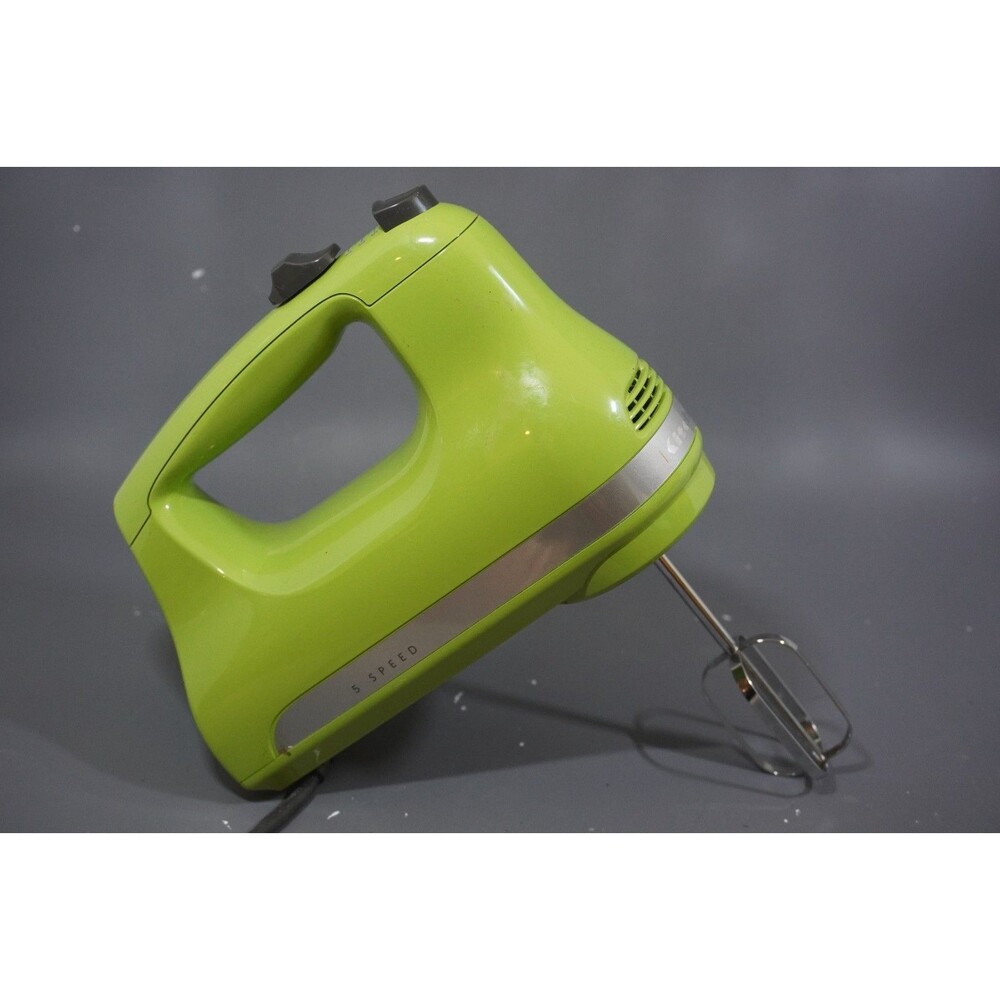KitchenAid Hand Mixer 5 Speed Lime Green Retro Discontinued Color KHM512GA